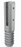 Glass Spigot, SS316, 50mm square, grout in type, with cover cap, to suit 10-12mm glass, Mirror Polish