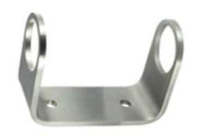 Post Wall Bracket - C Shaped, suits 50.8mm tube, Mirror Polish